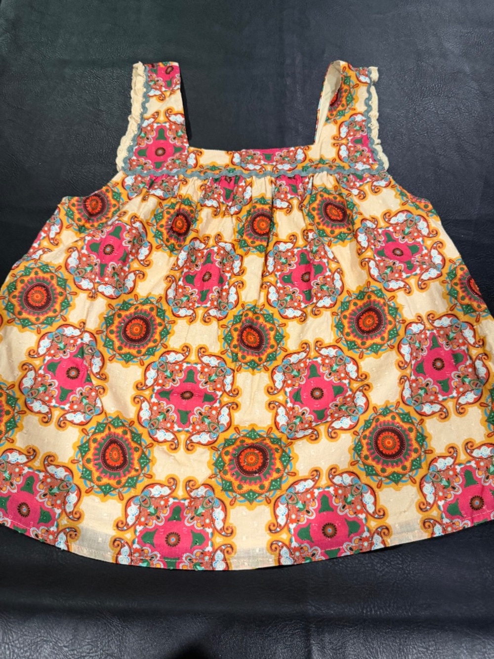 Anthropologie Let Me Be Floral Sleeveless Squarer Neck Top Size 6